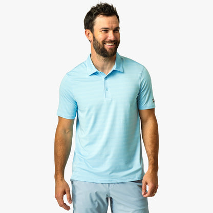 AFTCO Link Performance Polo Beach Glass