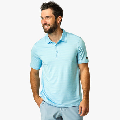 AFTCO Link Performance Polo Beach Glass