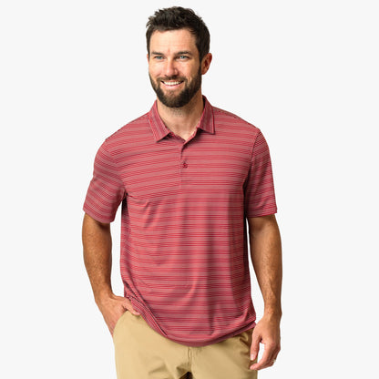AFTCO Link Performance Polo Beach Glass