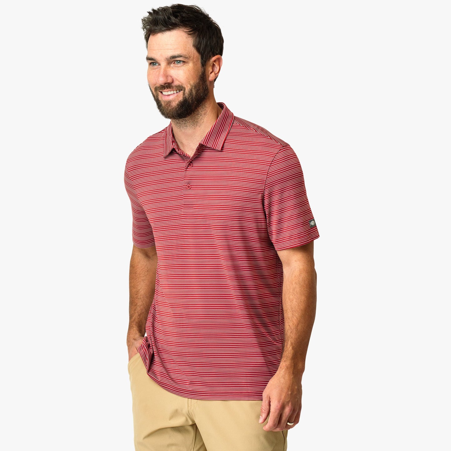 AFTCO Link Performance Polo Beach Glass