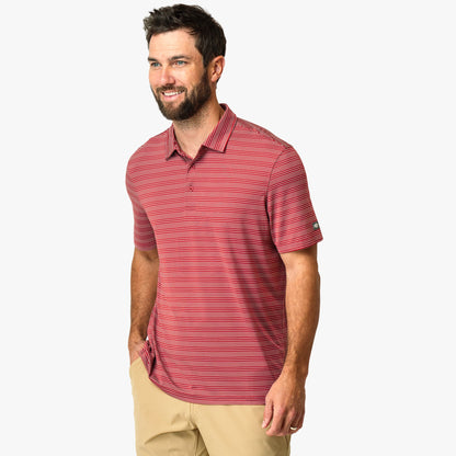 AFTCO Link Performance Polo Beach Glass