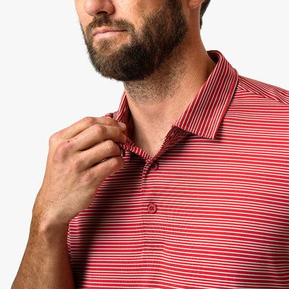 AFTCO Link Performance Polo Beach Glass