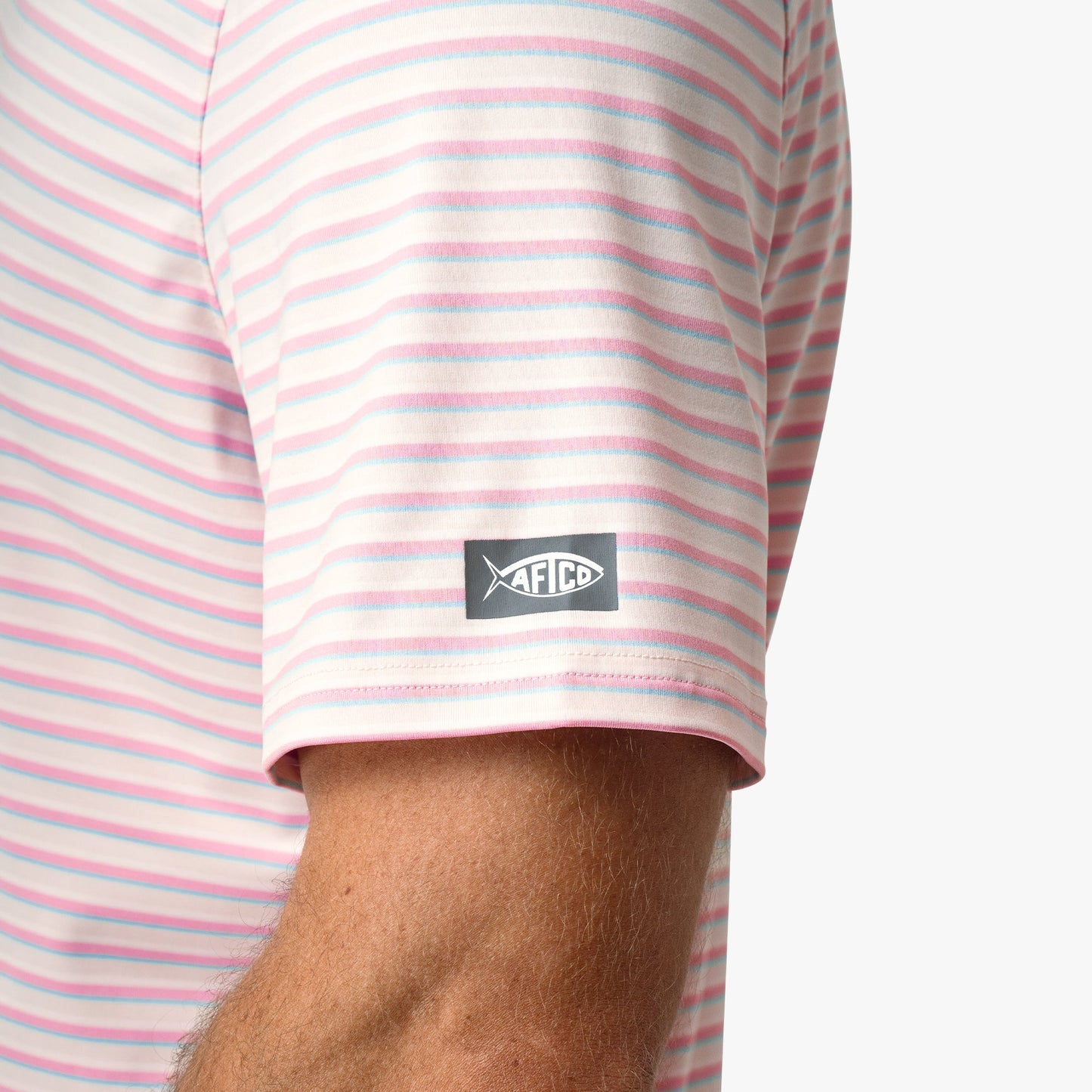 AFTCO Link Performance Polo Beach Glass