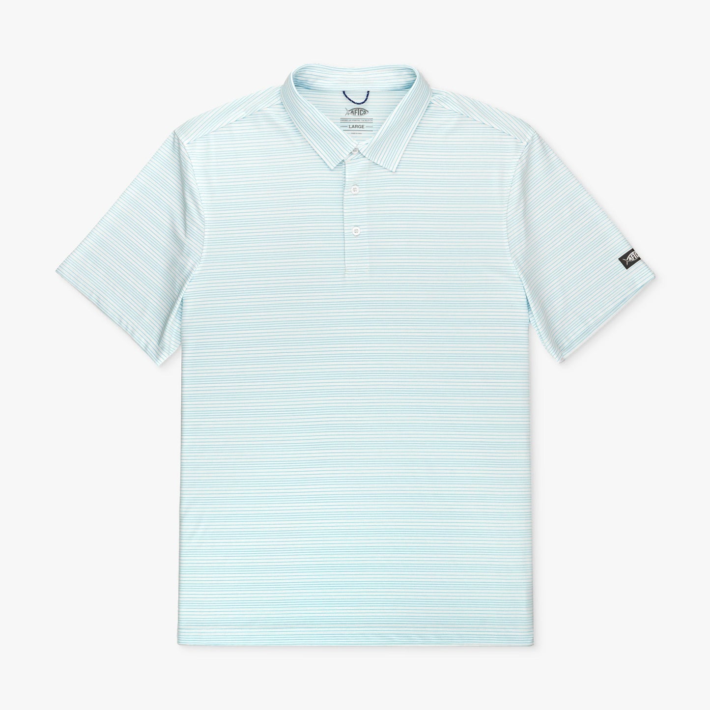 AFTCO Link Performance Polo Beach Glass