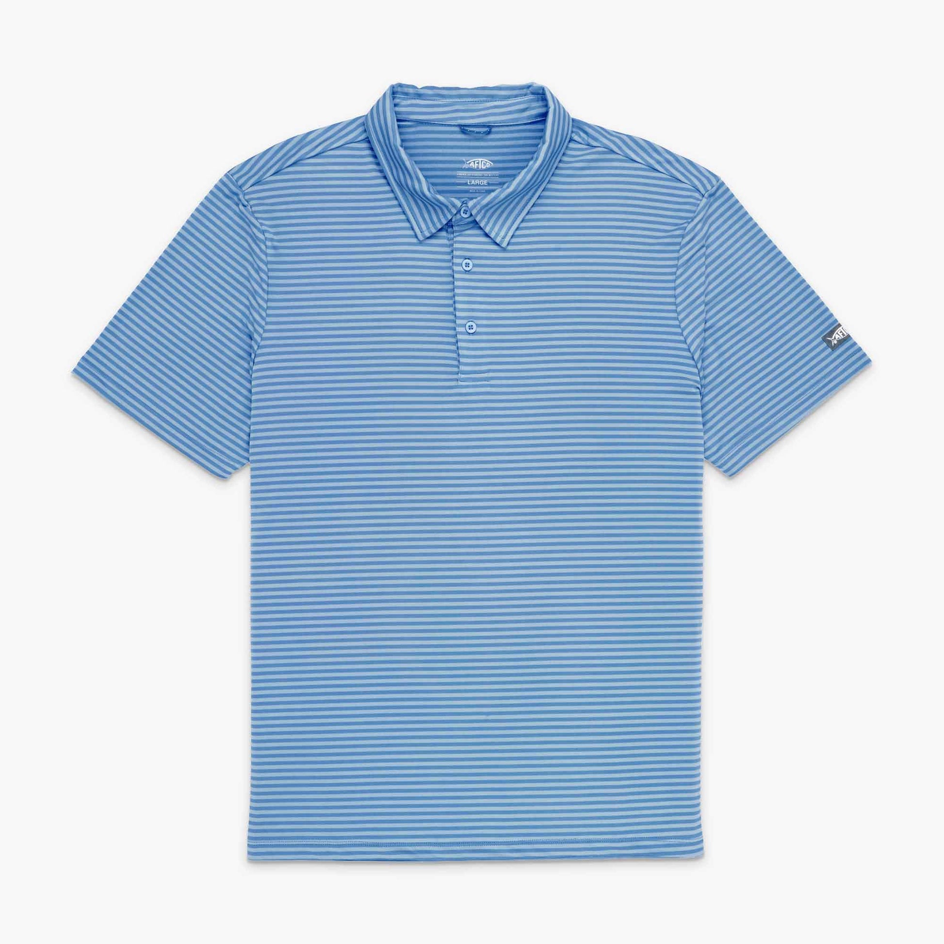 AFTCO Link Performance Polo Beach Glass