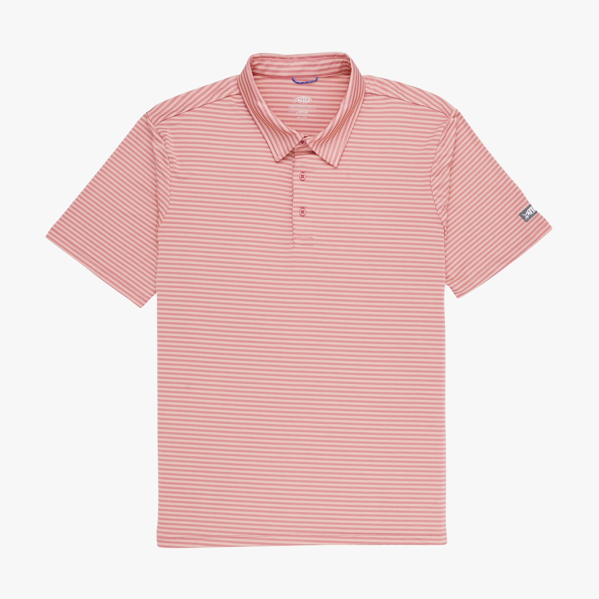 AFTCO Link Performance Polo Beach Glass