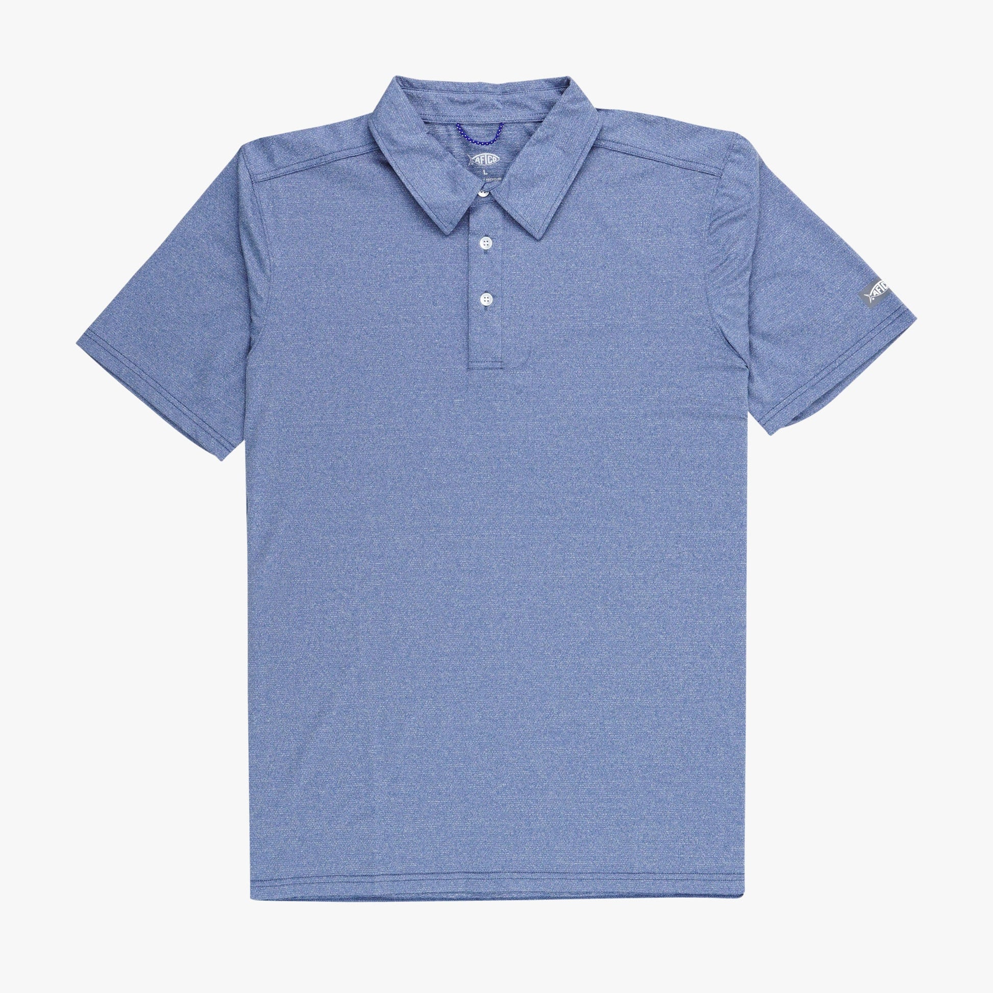AFTCO Air O Mesh Performance Polo Conch Heather