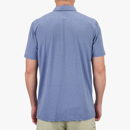 AFTCO Air O Mesh Performance Polo Conch Heather
