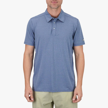 AFTCO Air O Mesh Performance Polo Conch Heather
