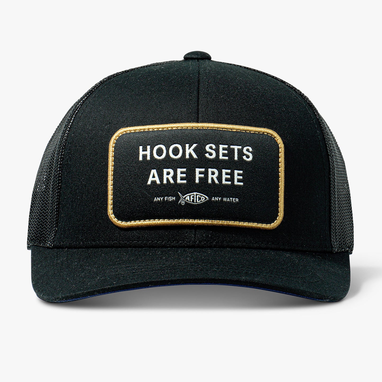 AFTCO Hook Sets Are Free Fishing Trucker Hat Black