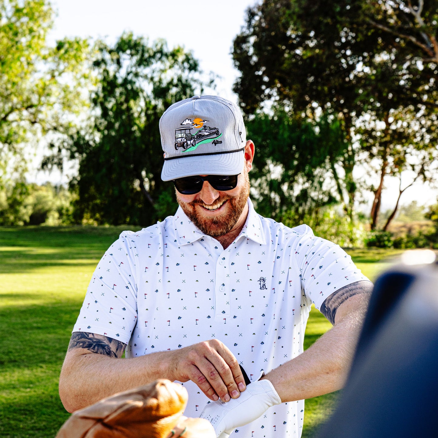 AFTCO Fairwaves Trucker Hat Captains Blue