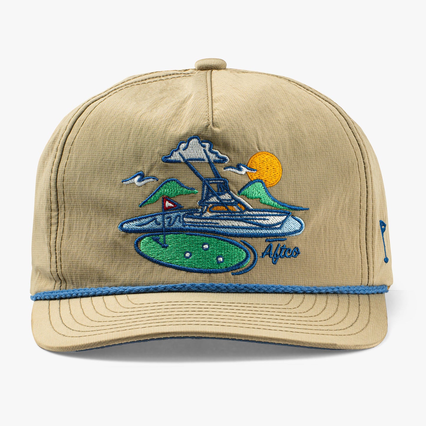 AFTCO Fairwaves Trucker Hat Captains Blue