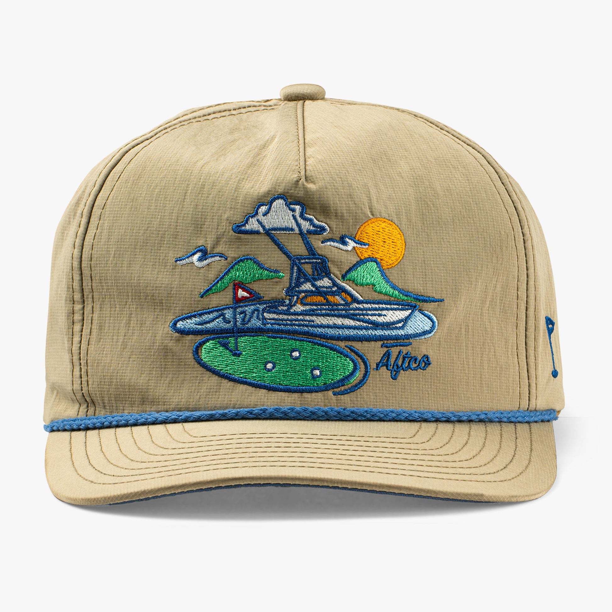 AFTCO Fairwaves Trucker Hat Captains Blue