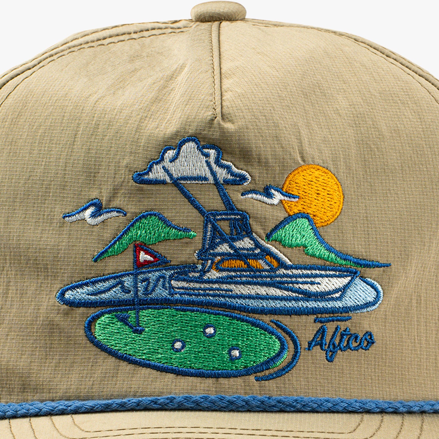 AFTCO Fairwaves Trucker Hat Captains Blue