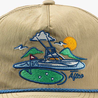 AFTCO Fairwaves Trucker Hat Captains Blue