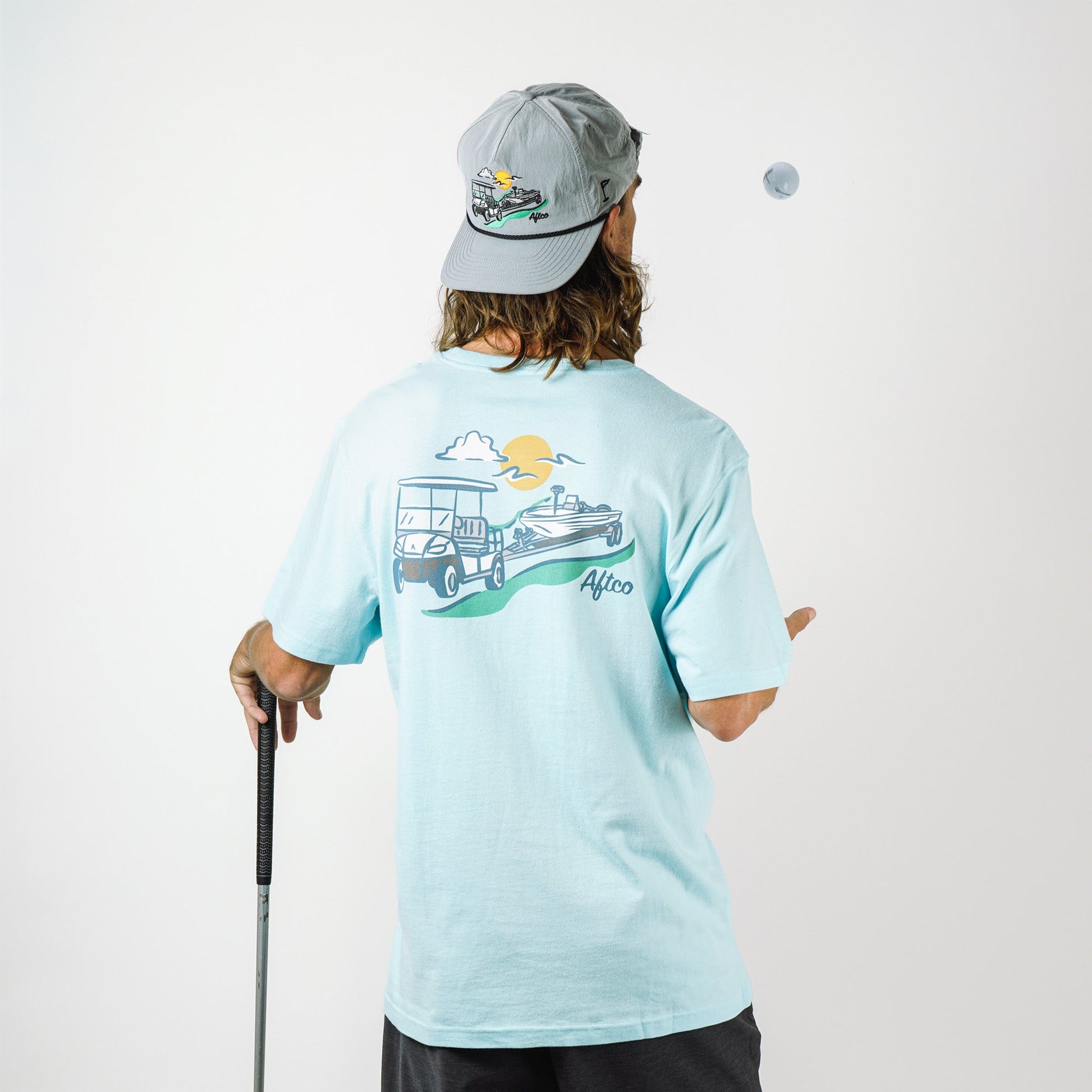 AFTCO Fairwaves Trailer SS T-Shirt Clearwater