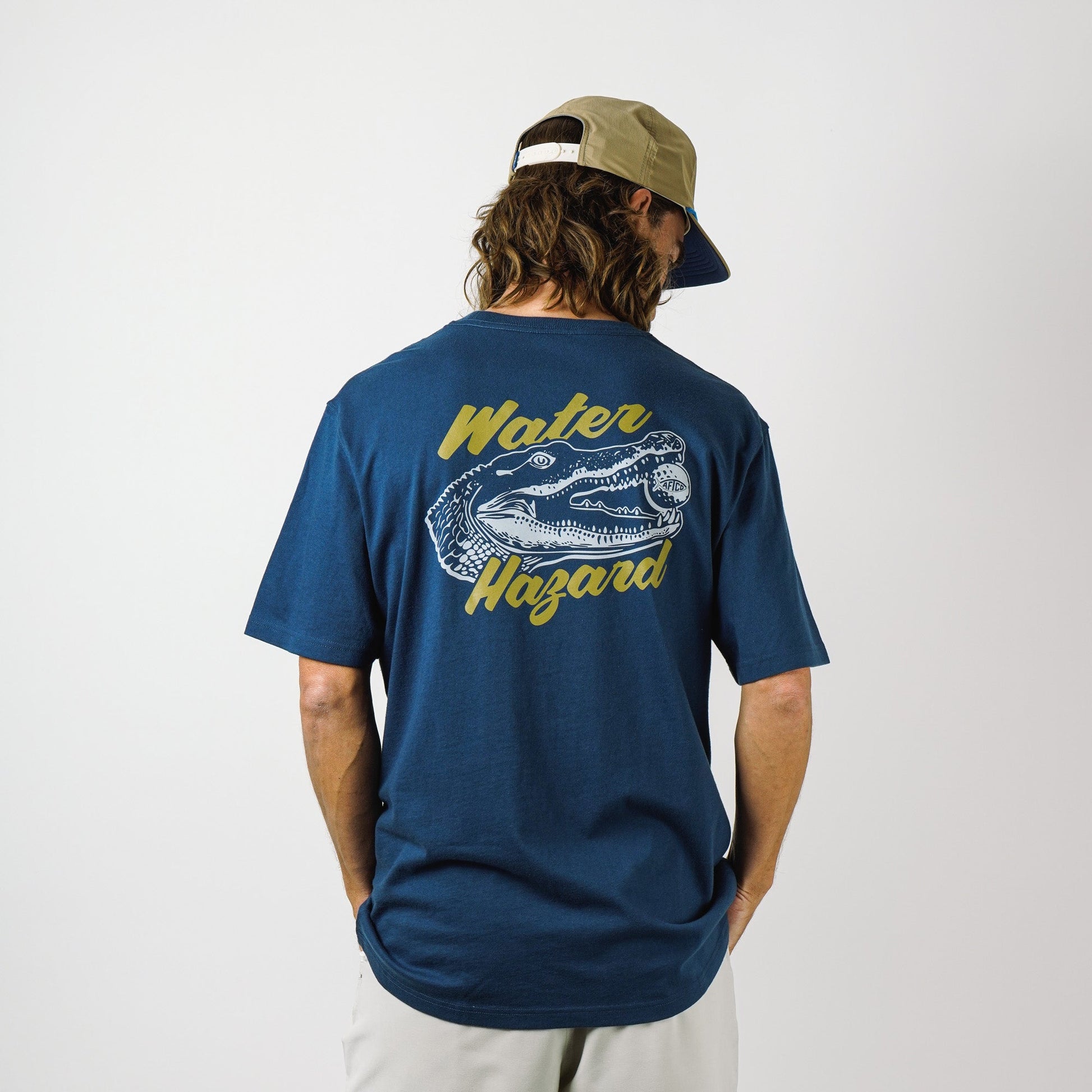 AFTCO Fairwaves Water Hazard SS T-Shirt Naval