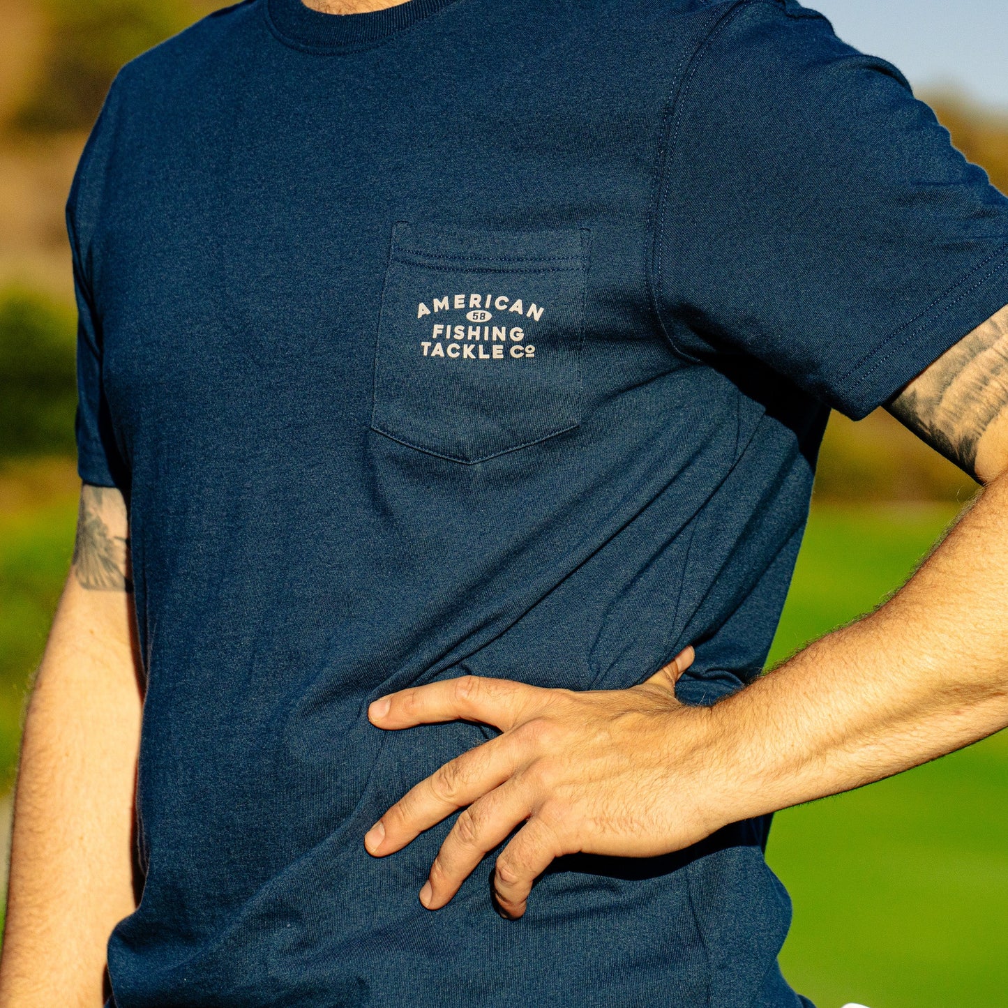 AFTCO Fairwaves Water Hazard SS T-Shirt Naval