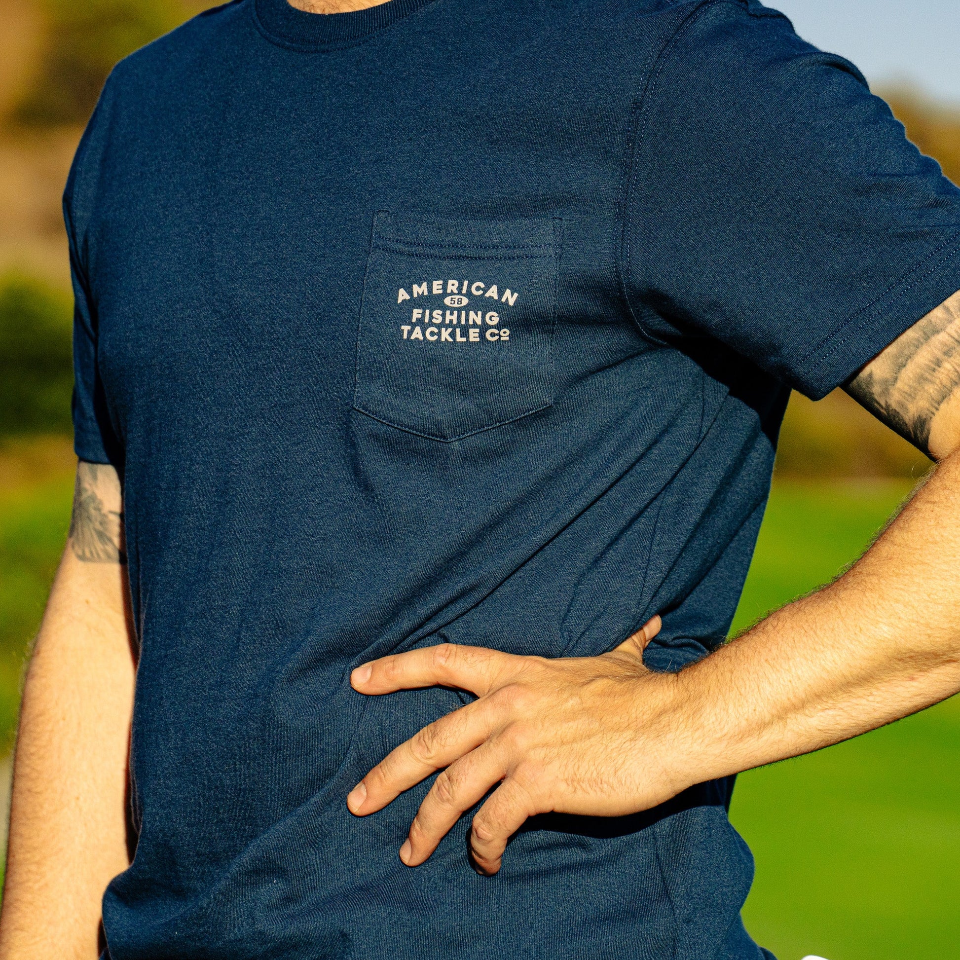 AFTCO Fairwaves Water Hazard SS T-Shirt Naval