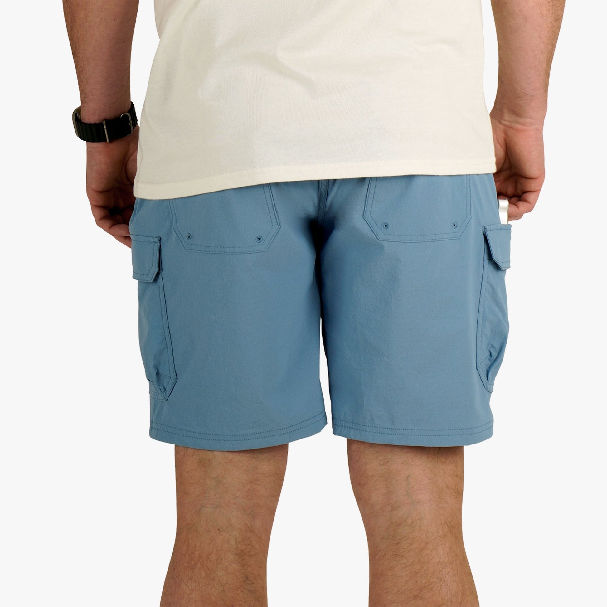 AFTCO Deckhand Fishing Shorts Blue Shadow