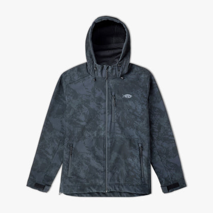 AFTCO Reaper Tactical Zip Up Camo Softshell Jacket Storm Camo