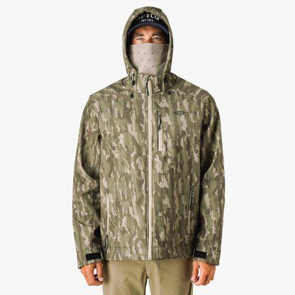 AFTCO Reaper Tactical Zip Up Camo Softshell Jacket Storm Camo