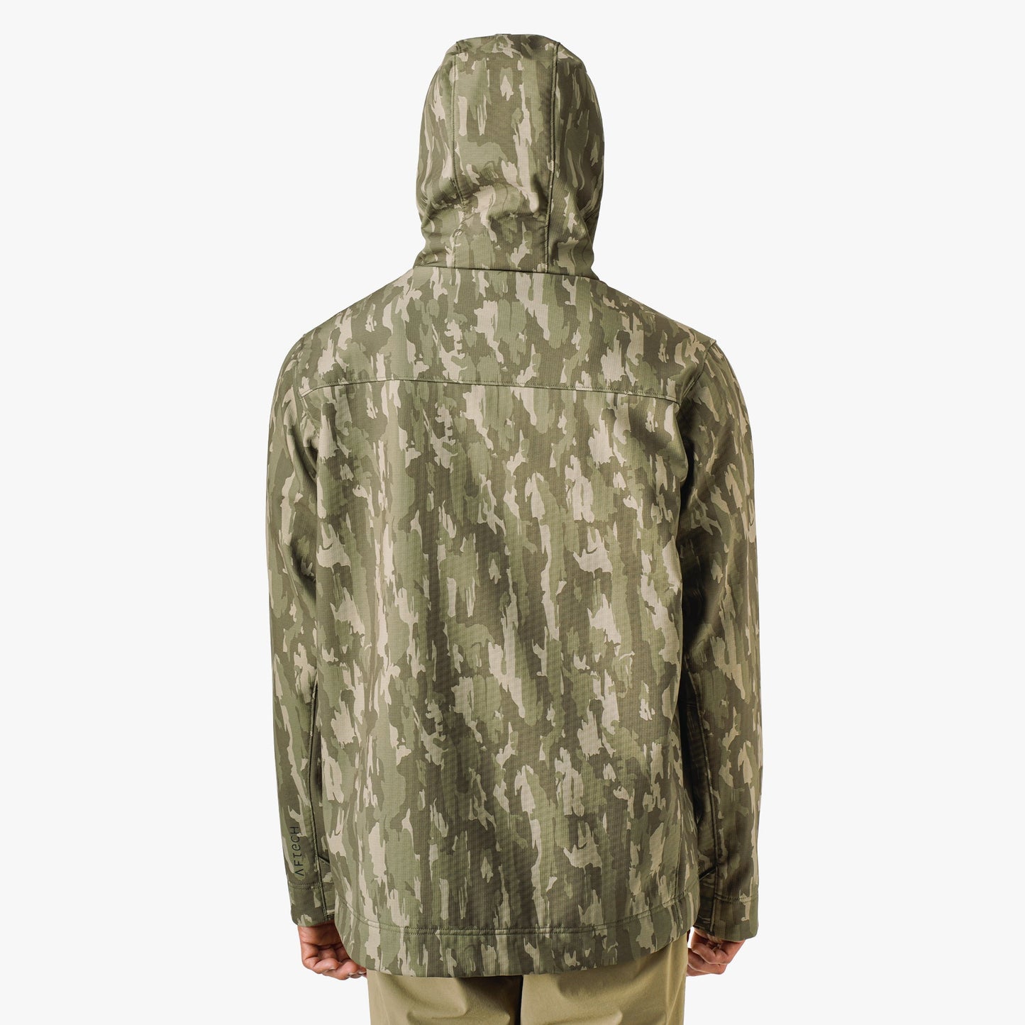 AFTCO Reaper Tactical Zip Up Camo Softshell Jacket Storm Camo