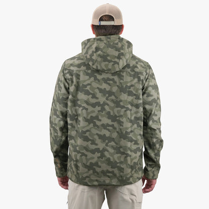AFTCO Reaper Tactical Zip Up Camo Softshell Jacket Storm Camo
