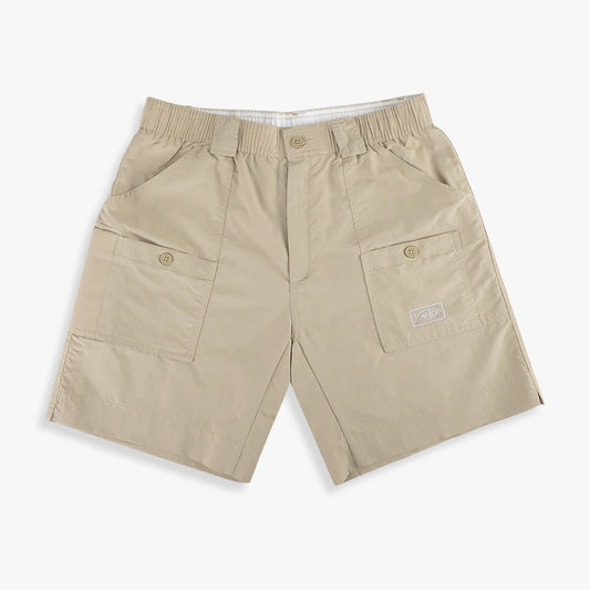 AFTCO Original Mens Fishing Shorts Long - Classic Colors - AFTCO Khaki
