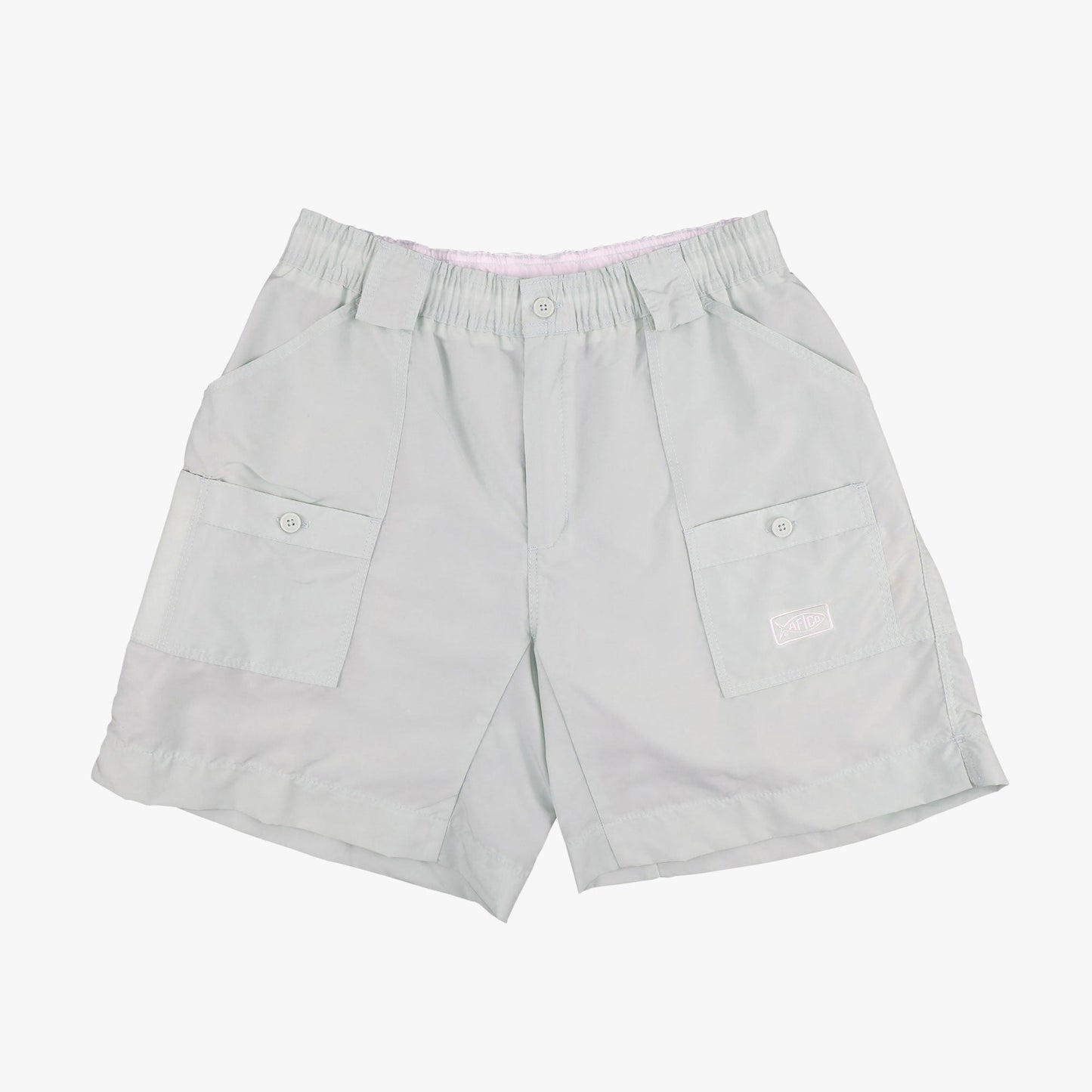 AFTCO Original Mens Fishing Shorts Long - Limited Colors Silver