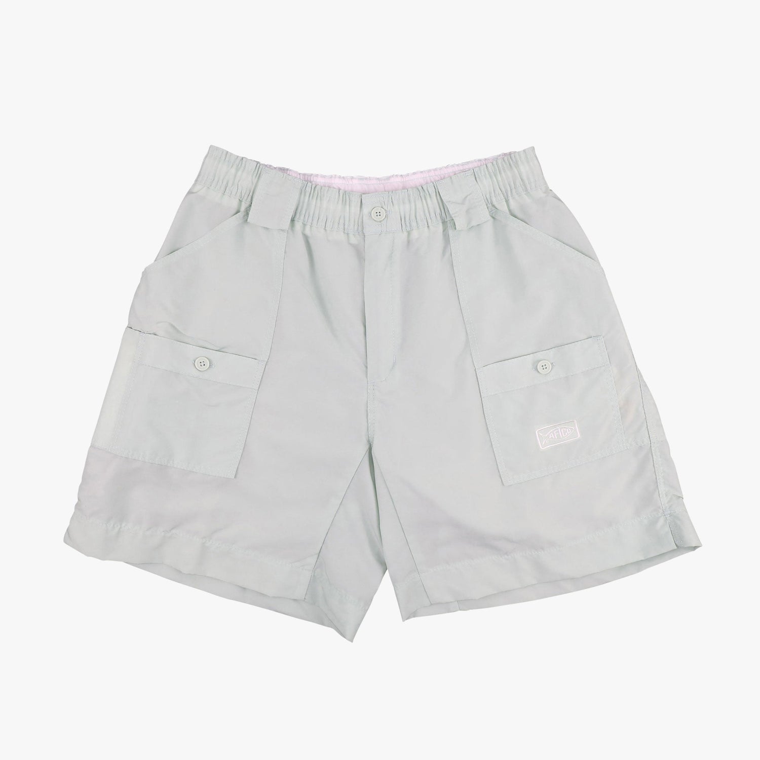 AFTCO Original Mens Fishing Shorts Long - Limited Colors Silver