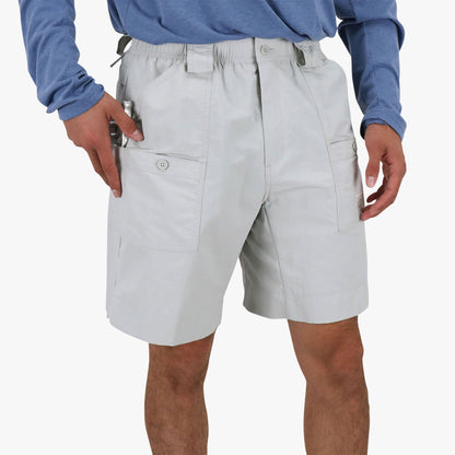 AFTCO Original Mens Fishing Shorts Long - Limited Colors Silver
