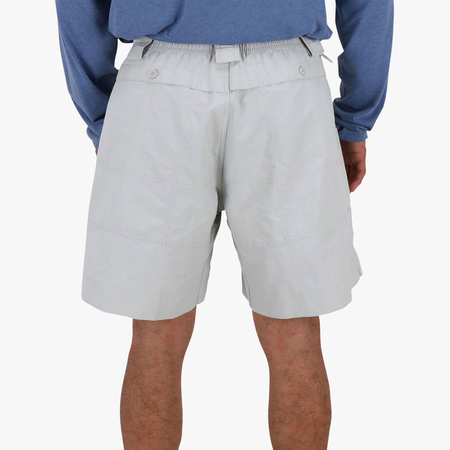 AFTCO Original Mens Fishing Shorts Long - Limited Colors Silver