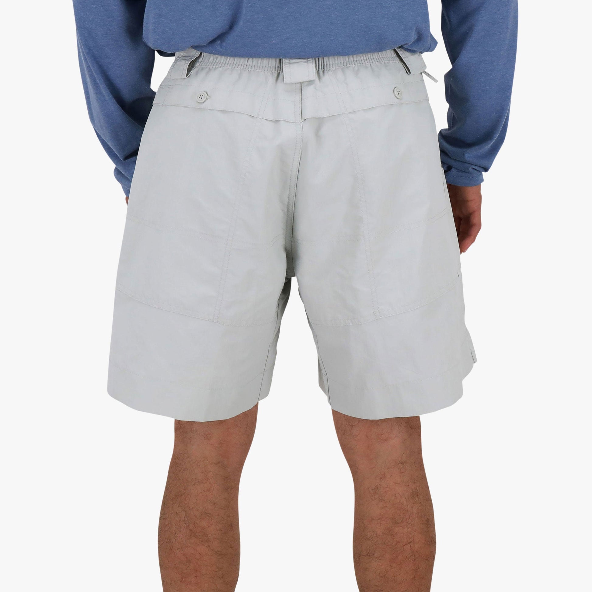 AFTCO Original Mens Fishing Shorts Long - Limited Colors Silver