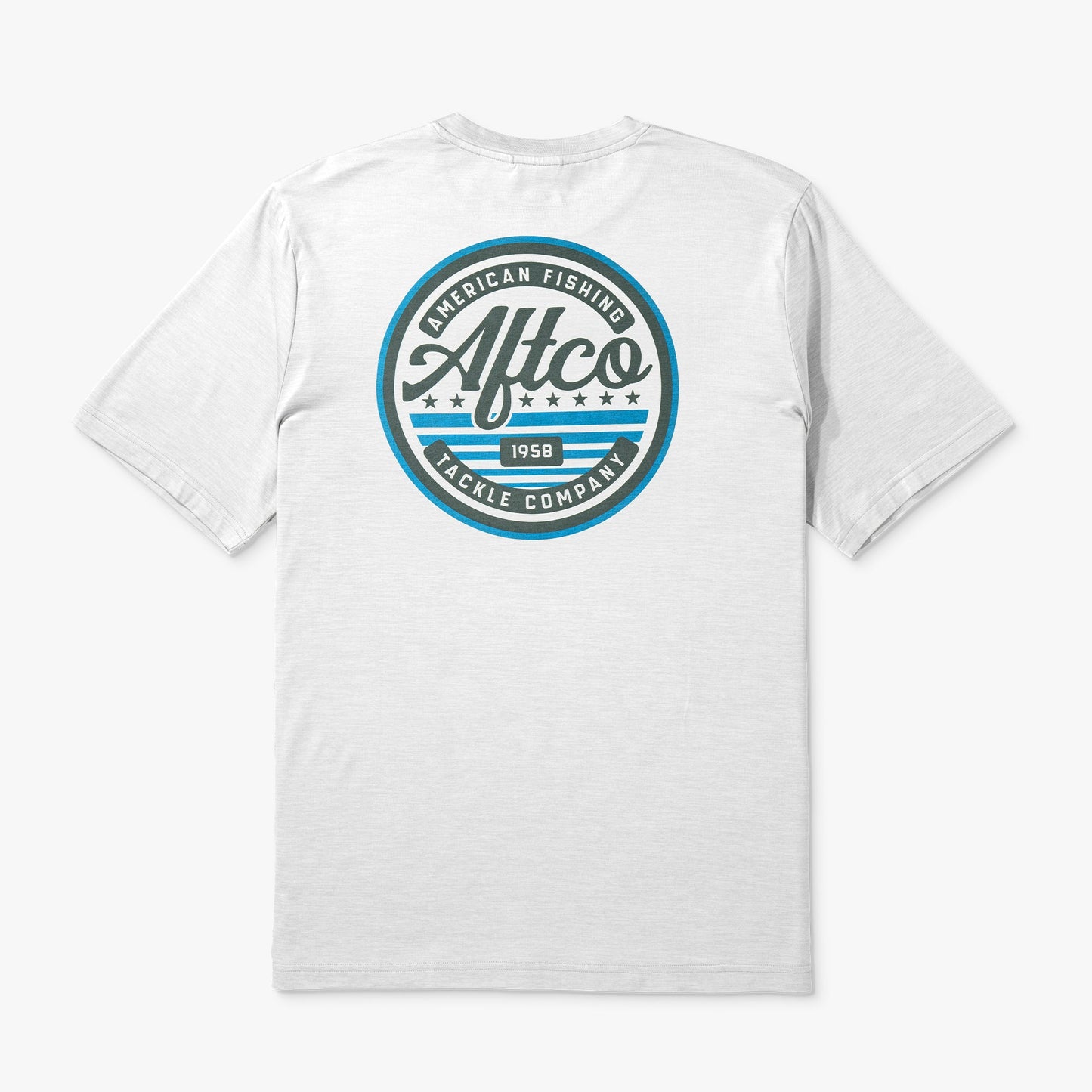 AFTCO United Short Sleeve Sun Protection Shirt Athletic Heather