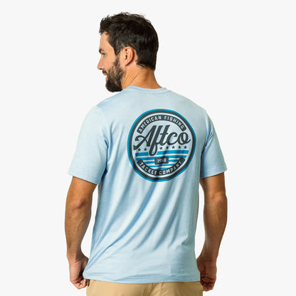 AFTCO United Short Sleeve Sun Protection Shirt Athletic Heather
