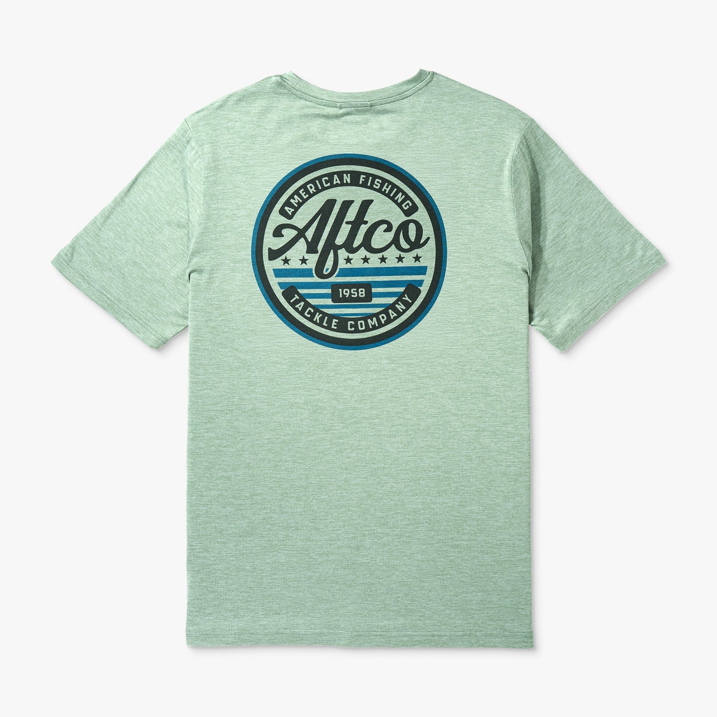 AFTCO United Short Sleeve Sun Protection Shirt Athletic Heather