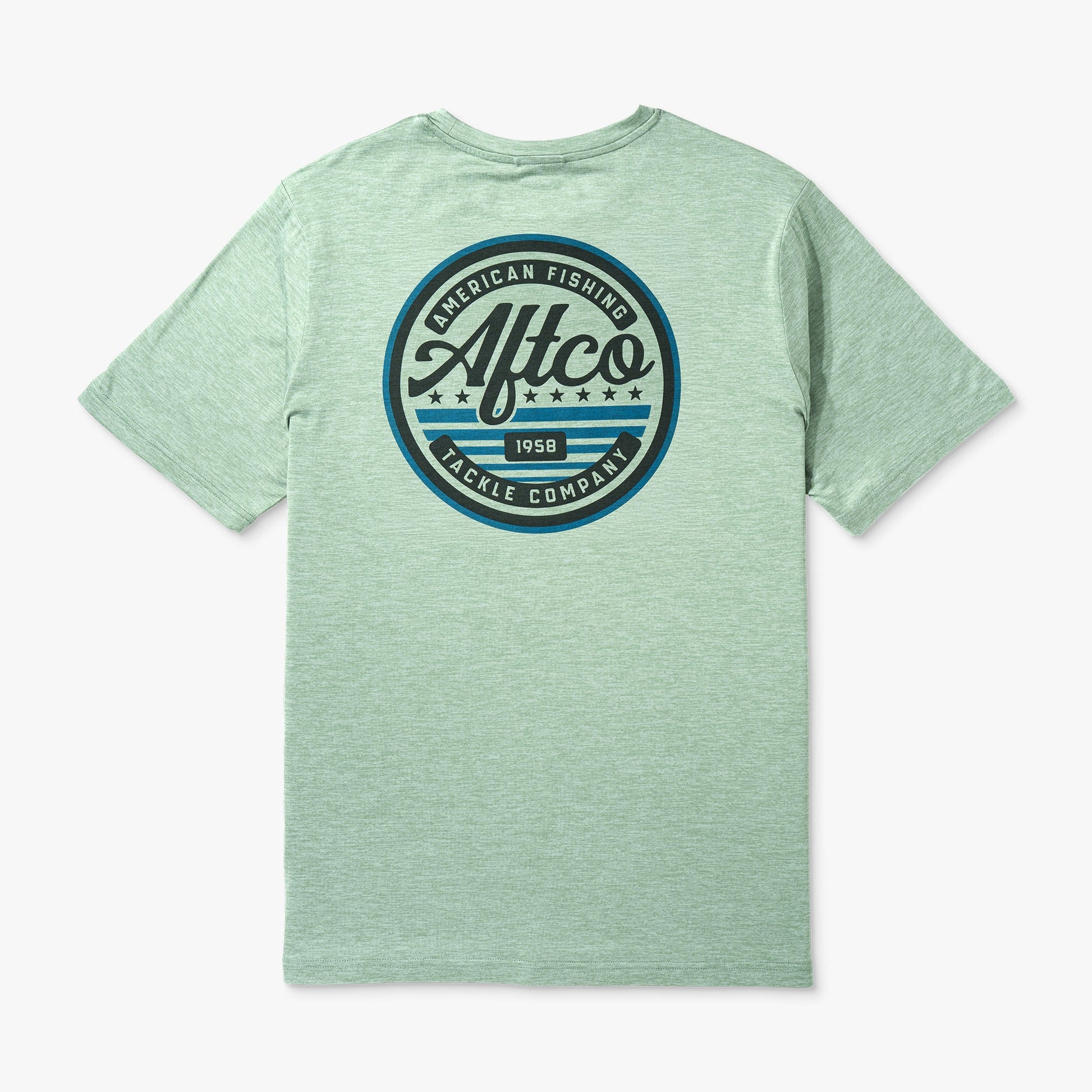 AFTCO United Short Sleeve Sun Protection Shirt Athletic Heather