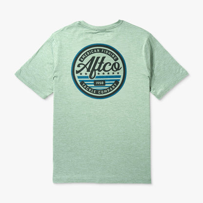 AFTCO United Short Sleeve Sun Protection Shirt Athletic Heather