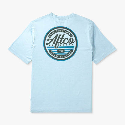 AFTCO United Short Sleeve Sun Protection Shirt Athletic Heather