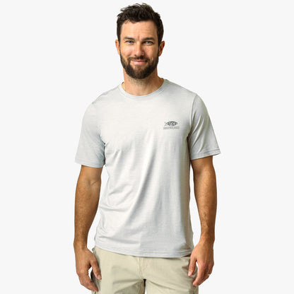 AFTCO United Short Sleeve Sun Protection Shirt Athletic Heather