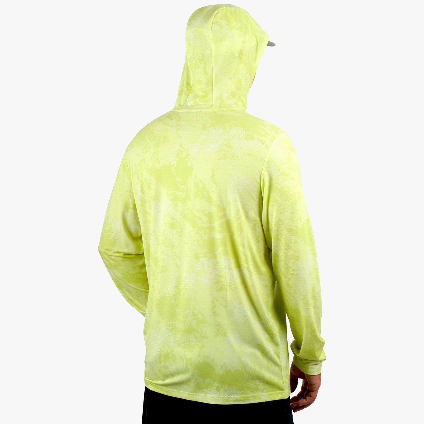 AFTCO Ocean Bound Hooded Performance Shirt Sand Grouper Camo