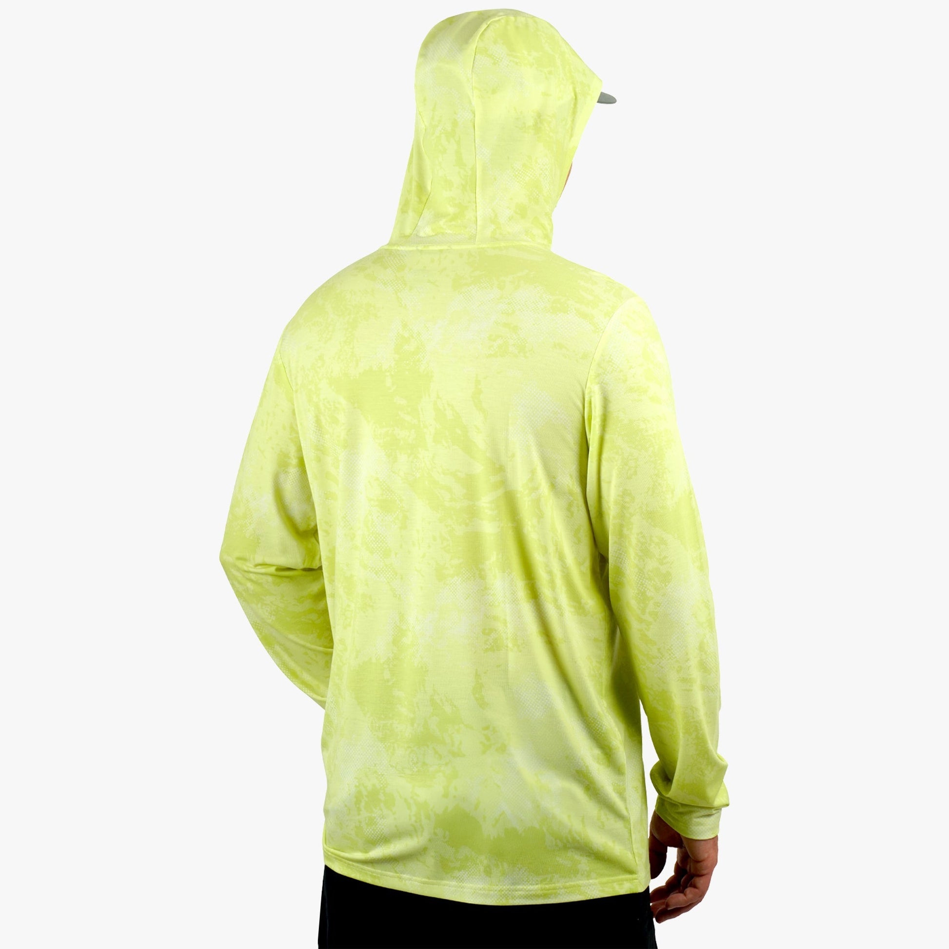AFTCO Ocean Bound Hooded Performance Shirt Sand Grouper Camo