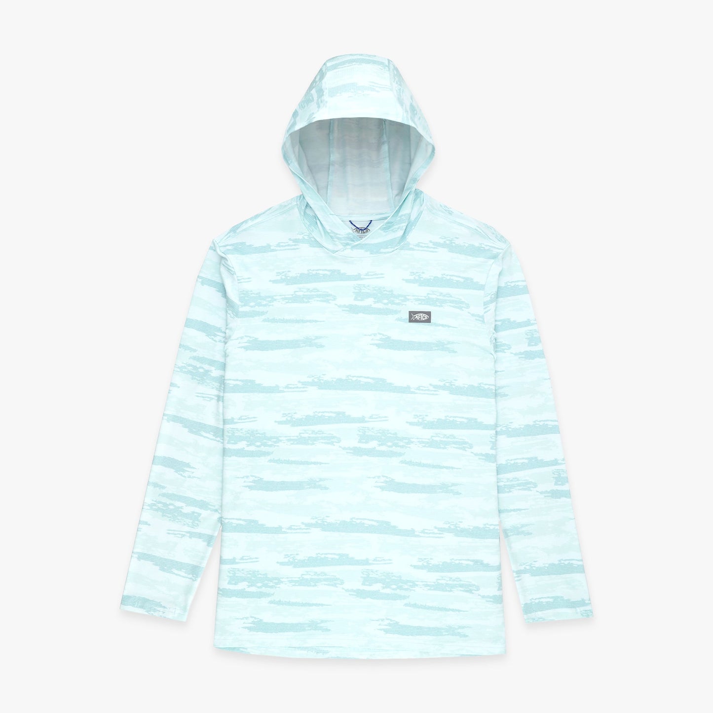 AFTCO Ocean Bound Hooded Performance Shirt Sand Grouper Camo