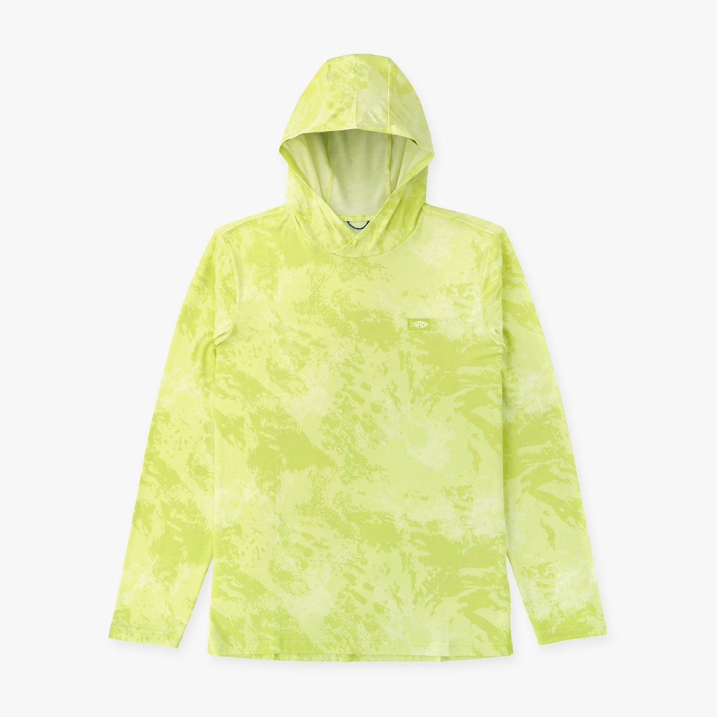 AFTCO Ocean Bound Hooded Performance Shirt Sand Grouper Camo