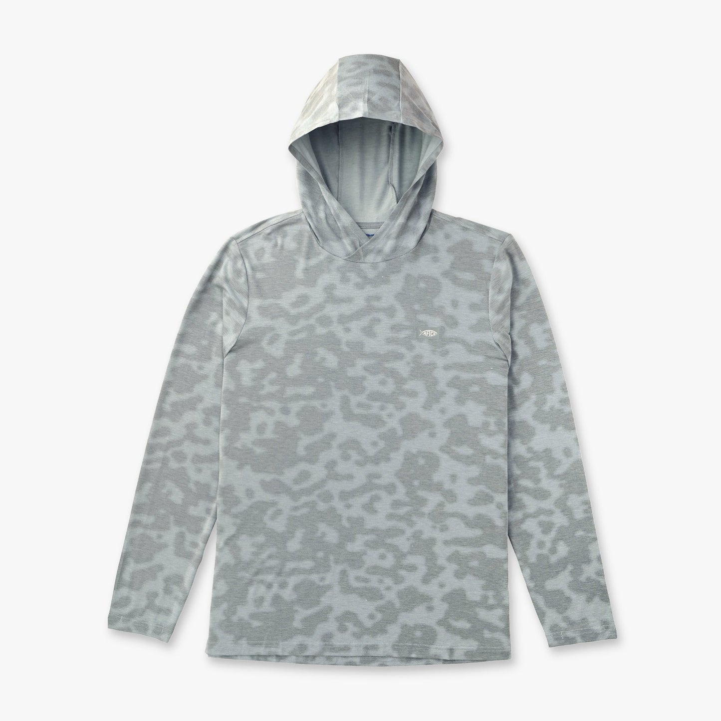 AFTCO Ocean Bound Hooded Performance Shirt Sand Grouper Camo