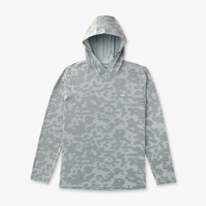 AFTCO Ocean Bound Hooded Performance Shirt Sand Grouper Camo
