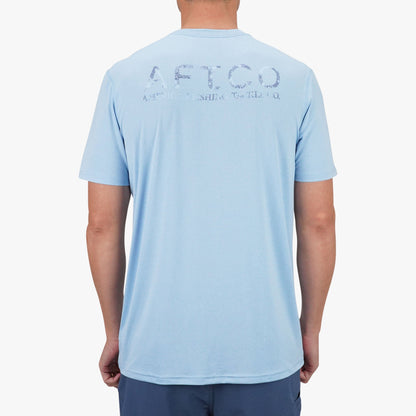 AFTCO Samurai SS Performance Shirt Splish Splash Heather