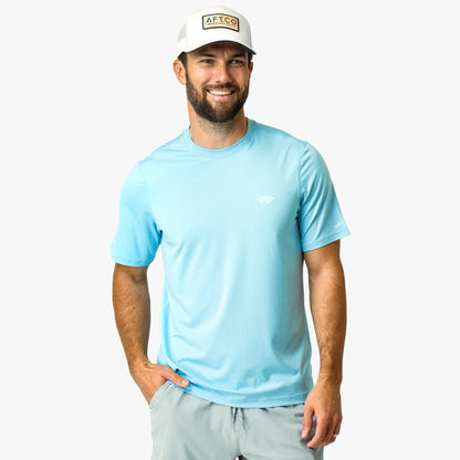 AFTCO Samurai SS Performance Shirt Splish Splash Heather