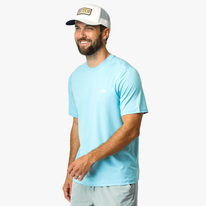 AFTCO Samurai SS Performance Shirt Splish Splash Heather